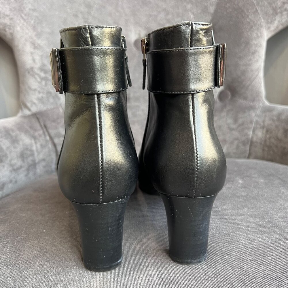 Aquatalia Daniella Black leather Ankle Boots – Size 9 - Picture 5 of 9